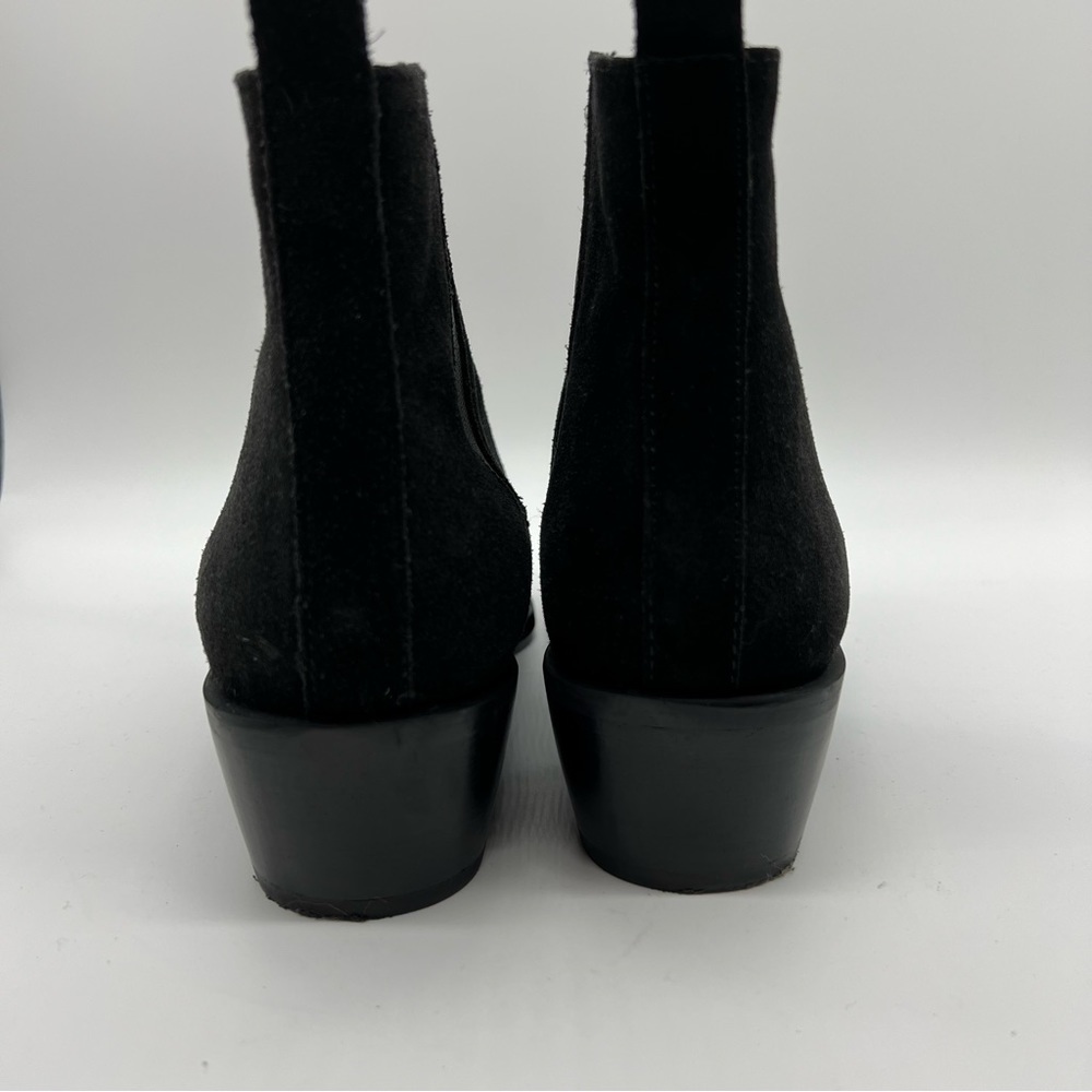 Sey Collection‎ Pointed Toe Suede Black Boots - Picture 5 of 10